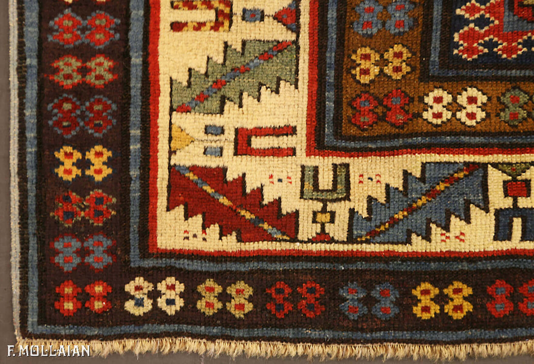 Antique Caucasian Kuba (Quba) Runner Rug n°:79565628